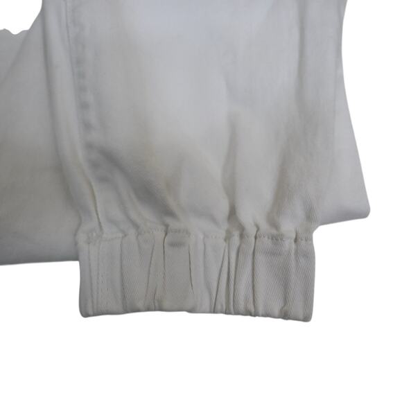 Black Label by Chico's Women's M White Ankle Jogger Jeans - Picture 8 of 12